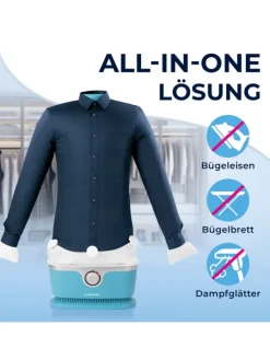 CLEANmaxx Bügeleisen<Bügler mit Timerfunktion für Hemden & Blusen - Blau