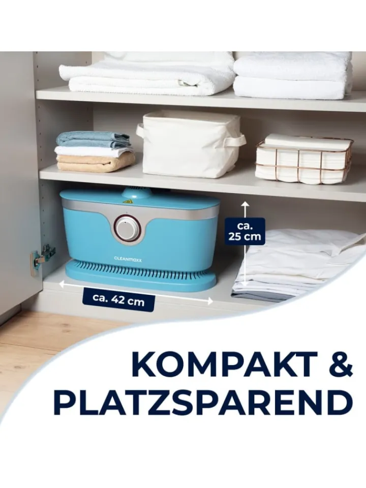 CLEANmaxx Bügeleisen<Bügler mit Timerfunktion für Hemden & Blusen - Blau