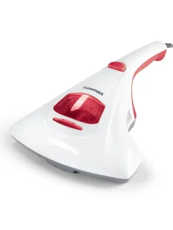 CLEANmaxx Staubsauger<Milben-Handstaubsauger mit UV-C-Licht inkl. 2 Ersatzfilter - weiß/rot