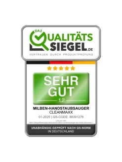 CLEANmaxx Staubsauger<Milben-Handstaubsauger mit UV-C-Licht 450W grau/blau