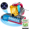 CLEANmaxx Staubsauger<Milben-Handstaubsauger mit UV-C-Licht 450W grau/rot
