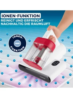 CLEANmaxx Staubsauger<Milben-Handstaubsauger 400W weiß/rot