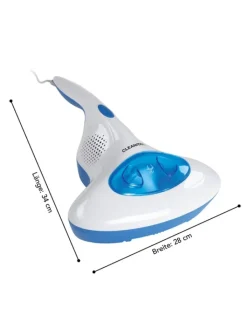 CLEANmaxx Staubsauger<Milben-Handstaubsauger mit UV-C-Licht - blau/weiß