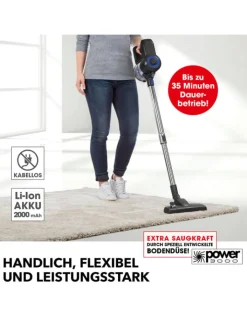 CLEANmaxx Staubsauger<Zyklon-Staubsauger - schwarz/blau