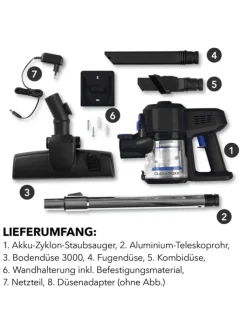 CLEANmaxx Staubsauger<Zyklon-Staubsauger - schwarz/blau