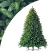 COSTWAY Künstliche Weihnachtsbäume<180cm Künstlicher Weihnachtsbaum mit Metallständer in Grün