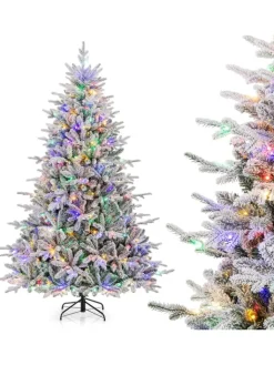 COSTWAY Künstliche Weihnachtsbäume<210cm Künstlicher Weihnachtsbaum in Grün