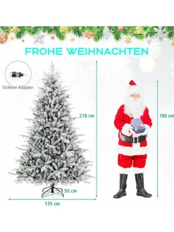 COSTWAY Künstliche Weihnachtsbäume<210cm Künstlicher Weihnachtsbaum in Grün