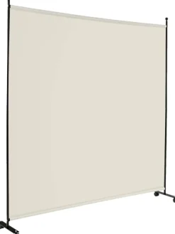 COSTWAY Paravents<184cm Raumteiler auf Rollen in Beige