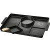 MARELIDA Grillen<Cookut Burger Set 3in1 Burgerplatte/Burgerring/Pfanne 40x23cm in schwarz