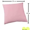 FYNCH-HATTON Kissen & Kissenhüllen<Cordkissen "Wanja" in Rosa - (L)50 x (B)50 cm