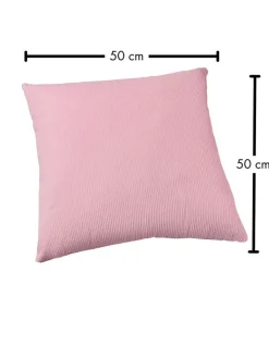 FYNCH-HATTON Kissen & Kissenhüllen<Cordkissen "Wanja" in Rosa - (L)50 x (B)50 cm