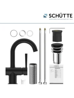 Franz Joseph Schütte Badarmaturen<CORNWALL Waschtischarmatur, Schwarz matt