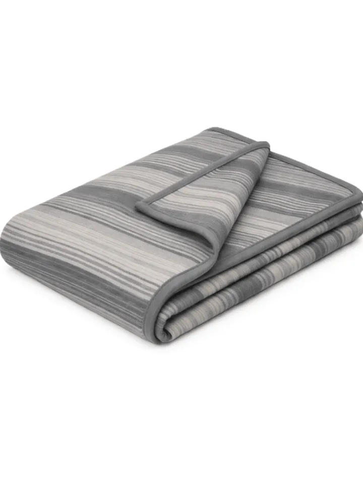 biederlack Wohndecken & Plaids<Cotton Home Wohndecke Lines in grau