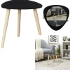 THE HOME DECO FACTORY Tische<Couchtisch in Schwarz/ Hellbraun - (B)38,5 x (H)40 cm