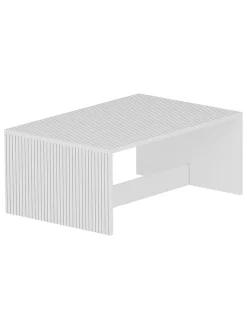 Evila Tische<Couchtisch in Weiß - (B)90 cm - (H)41,4 cm - (T)60 cm