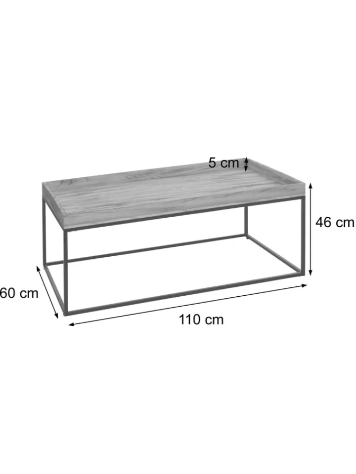 MCW Möbel-Sets<Couchtisch K71, Dunkelbraun