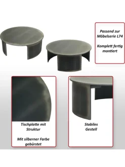 MCW Möbel-Sets<Couchtisch L74 Industrial rund