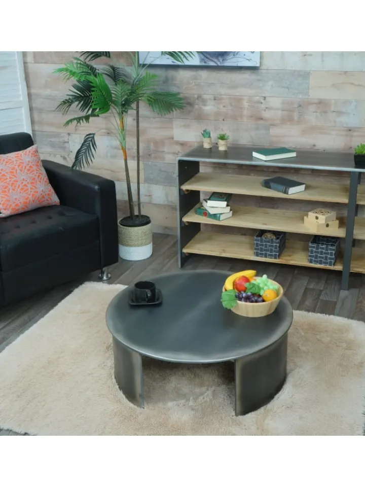 MCW Möbel-Sets<Couchtisch L74 Industrial rund