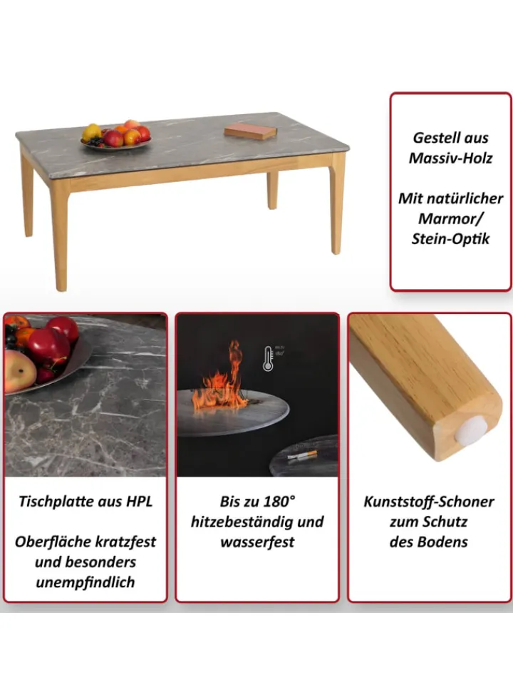 MCW Möbel-Sets<Couchtisch M55 HDF Laminat Melamin