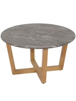 MCW Möbel-Sets<Couchtisch M61 Laminat Melamin Ø80cm