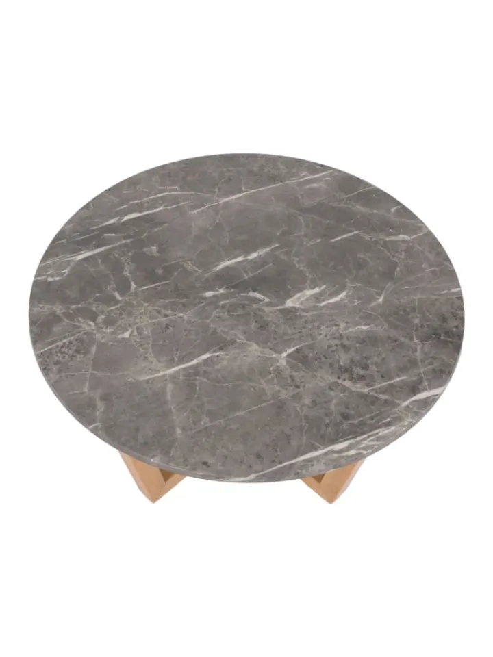 MCW Möbel-Sets<Couchtisch M61 Laminat Melamin Ø80cm