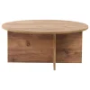 Scandinavia Concept Tische<Couchtisch "Soleil" in Hellbraun - (H)40 x Ø 90 cm