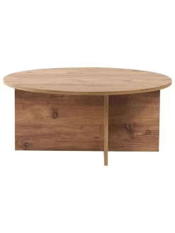 Scandinavia Concept Tische<Couchtisch "Soleil" in Hellbraun - (H)40 x Ø 90 cm