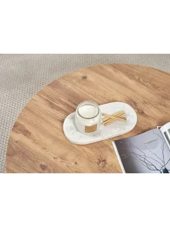 Scandinavia Concept Tische<Couchtisch "Soleil" in Hellbraun - (H)40 x Ø 90 cm