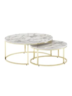 FineBuy Tische<Couchtisch "SV73779" in Gold / Golden