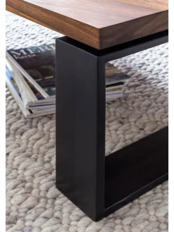 KADIMA DESIGN Tische<Couchtisch WL5.650 115x35x60 cm Massiv Holz Sofatisch mit