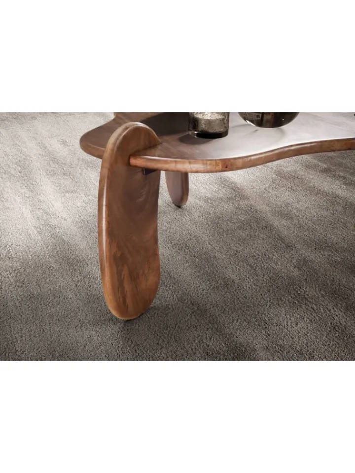 KADIMA DESIGN Tische<Couchtisch 78x78x39,5 cm Mango Massivholz Walnussfarben Sofatisch