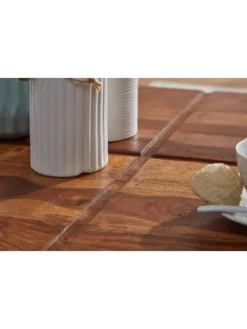 KADIMA DESIGN Tische<Couchtisch 57,5x57,5x30 cm Massivholz Sofatisch Quadratisch,