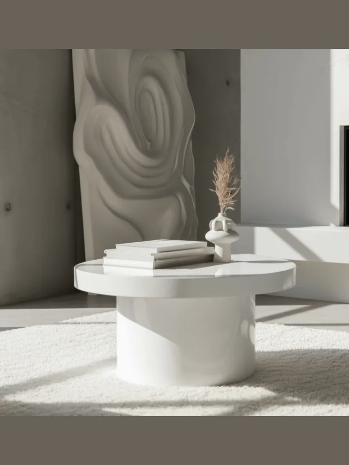 KADIMA DESIGN Tische<Couchtisch 60x60x30 cm Sofatisch in Hochglanz Modern, Design