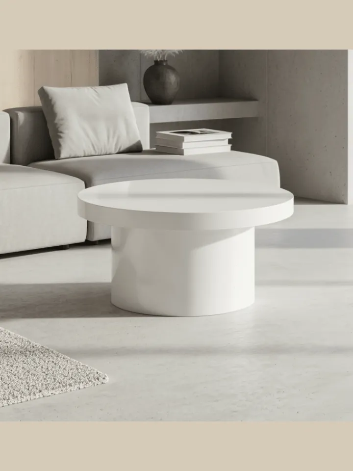 KADIMA DESIGN Tische<Couchtisch 60x60x30 cm Sofatisch in Hochglanz Modern, Design