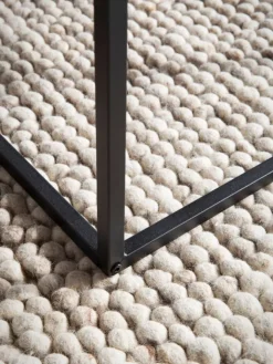 KADIMA DESIGN Tische<Couchtisch 120x60x38 cm Sofatisch in Marmor-Optik Modern, in Schwarz