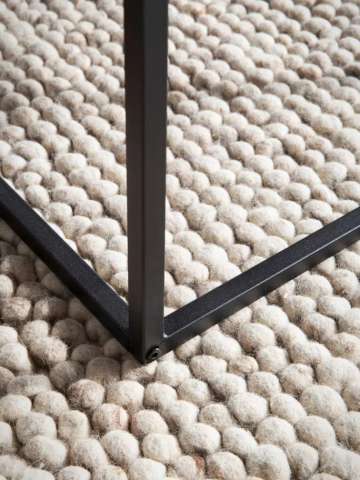 KADIMA DESIGN Tische<Couchtisch 120x60x38 cm Sofatisch in Marmor-Optik Modern, in Schwarz