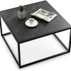COSTWAY Tische<Couchtisch 70x70x40cm in Schwarz