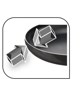 Tefal Kochgeschirr<Crêpespfanne "Resist Intense" in Schwarz - Ø 25 cm