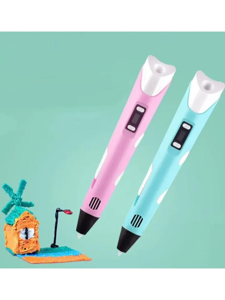 Wisam® Tablets, Konsolen & Elektronisches Spielzeug<3D Drucker Stift Set Blau für Kinder Erwachsene mit 3 Farben 1.75mm