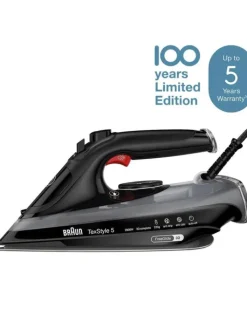 Braun Bügeleisen<Dampfbügeleisen SI 5088 BK 100YRS Edition 2800 Watt in Schwarz