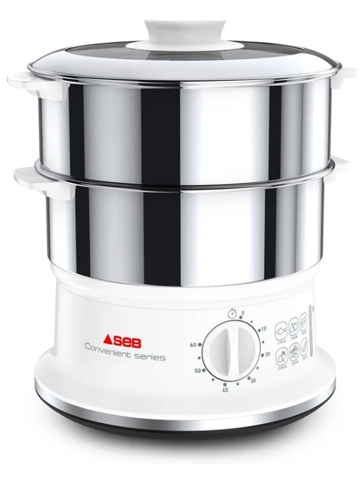 Tefal Küchenelektronik<Dampfgarer "VC1451" in Silber/ Weiß