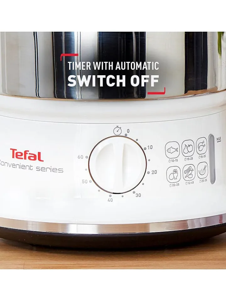 Tefal Küchenelektronik<Dampfgarer "VC1451" in Silber/ Weiß