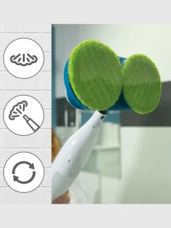 Livington Putz- & Waschutensilien<Dampfreiniger Steam Twister weiß - in Weiß