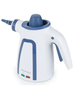 Vitapur Putz- & Waschutensilien<Dampfreiniger '''' in Weiß/ Blau - (B)13 x (H)23 x (T)27 cm