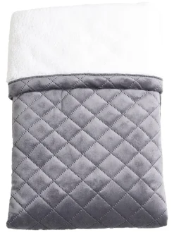 Kaiser Naturfellprodukte Wohndecken & Plaids<Decke "Velvet" in Grau - (L)100 x (B)75 cm