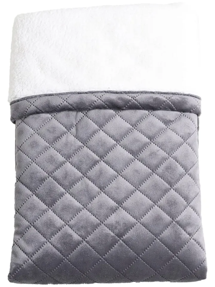 Kaiser Naturfellprodukte Wohndecken & Plaids<Decke "Velvet" in Grau - (L)100 x (B)75 cm