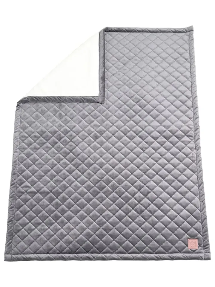 Kaiser Naturfellprodukte Wohndecken & Plaids<Decke "Velvet" in Grau - (L)100 x (B)75 cm