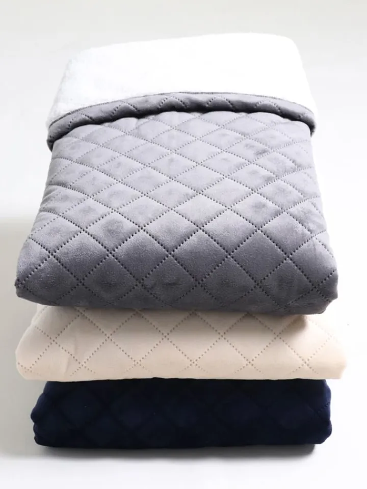 Kaiser Naturfellprodukte Wohndecken & Plaids<Decke "Velvet" in Grau - (L)100 x (B)75 cm