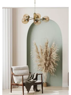Opviq Decken- & Hängeleuchten<Deckenleuchte "Bankok" in Gold - (B)45 x (H)70 cm